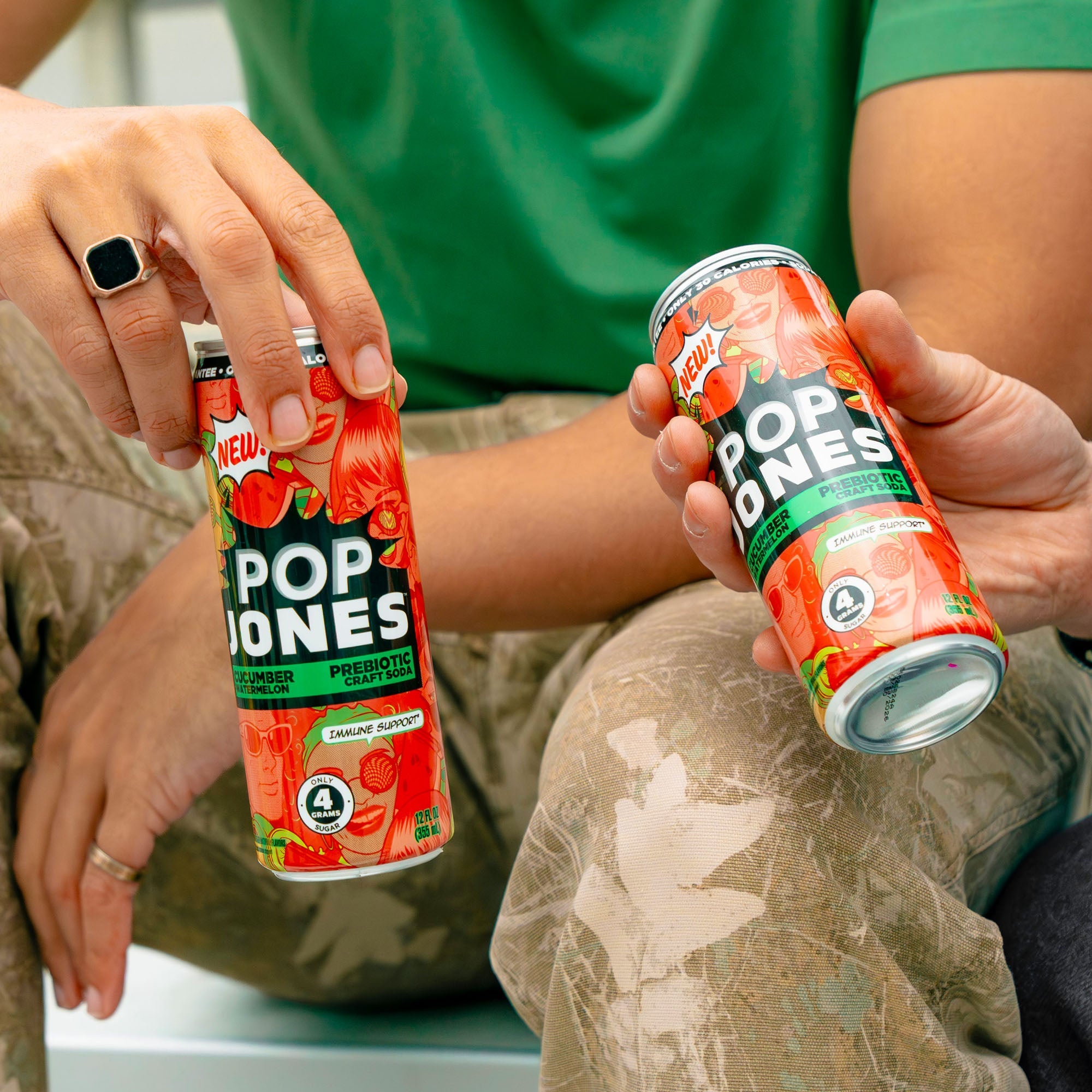 POP Jones Watermelon Cucumber Prebiotic Soda 12-pack